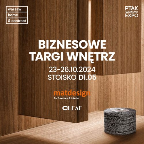MATDESIGN – oficjalny dystrybutor Cleaf na Warsaw Home & Contract 2024!
