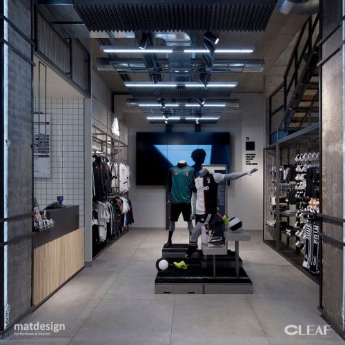 Juventus Store w Mediolanie – Zwycięzca Stycznia w konkursie Shaping Surfaces by Cleaf